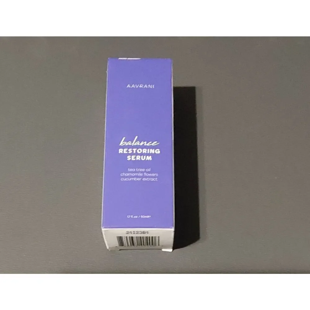 BNIB~Aavrani Balance Restoring Serum~Tea tree oil~Chamomile~Cucumber